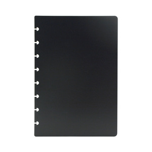 X1031-2 önceden delinmiş delikler dizüstü planlayıcısı kapak temizle siyah PP buzlu bütçe kullanımlık Discbound ciltleme günlüğü kapak 50 adet/paket - Product Image 6