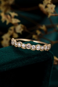 Classic 14K Solid White Gold 0.48ct Round Brilliant Lab Grown Diamond <b>Ring</b> | Round Brilliant Cut Lab Created Diamond Wedding - Product Image 3