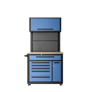 Professional Grade Workshop &amp; Garage Combo <strong>Workbench</strong> with Built-in Drawers and Cabinets - Product Image 5