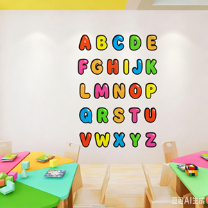 26 <span class=keywords><strong>Adesivi</strong></span> Murali in Acrilico <span class=keywords><strong>con</strong></span> Lettere Inglesi <span class=keywords><strong>per</strong></span> Decorazione Asilo, Decorazione Parete Aula, <span class=keywords><strong>Adesivi</strong></span> Inglesi <span class=keywords><strong>per</strong></span> Educazione Precoce - Product Image 4