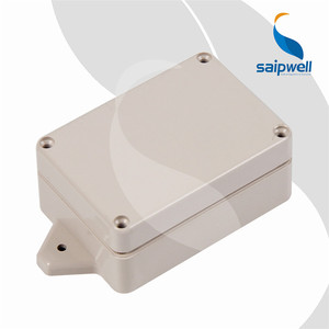 Plastic Case Plastic Box Waterproofing SAIPWELL Plastic IP65 Dustproof Electrical Project Case With Fixed Ear Junction Box Waterproof Enclosure