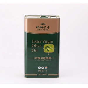 Huile d'olive de qualité alimentaire en gros, boîtes en métal rectangulaires de 5 L pour bonbons et chocolats - Product Image 1