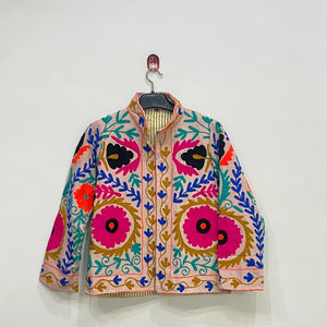 Chaleco Largo Impermeable de Invierno Suzani para Mujer, Holgado y Cómodo, Talla XXL, Talla Única, Proveedor de la India - Product Image 1