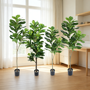 Fabrika Çıkışlı Yeni Model <span class=keywords><strong>Ficus</strong></span> Lyrata <span class=keywords><strong>Bonsai</strong></span> Yapay İncir Ağacı ve Bahçe Dekoru PU ve Plastikten Üretilmiştir İndirimli - Product Image 1