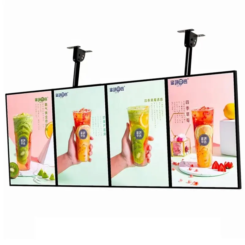 Led Aluminium Ophanging Fastfood Menu Lichtbak Reclame Restaurant Menu