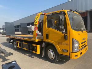 Camion dépanneuse Isuzu à plat dépanneuse Vente directe d'usine Camion dépanneuse remorquage Véhicule de sauvetage Élévateur de roue hydraulique - Product Image 2