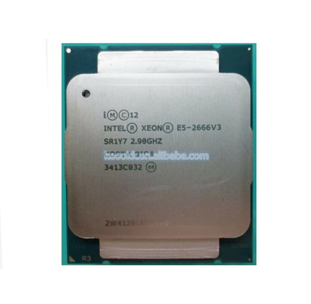 Used Intel Xeon E5 2666 V3 Processor SR1Y7 2.9Ghz 10 Core 135W Socket LGA 2011-3 CPU E5 2666V3