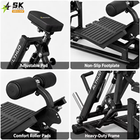 Machine à Rameurs T-Bar à Charge Libre SK avec Support Poitrine pour Entraînement du Dos – Équipement Professionnel pour Salle de Sport, Centre de Fitness, Club
