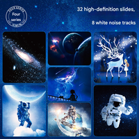 Projecteur d'étoiles HD portable, veilleuse avec bruit blanc, lampe d'ambiance pour chambre d'enfant, décoration de chambre.