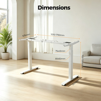 Bureau électrique moderne Cadre de bureau réglable en hauteur Mobilier de bureau Table à hauteur réglable pour le bureau