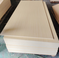 Contrachapado Laminado con Núcleo de Madera Dura, Grado E0, Bajo en Formaldehído, Resistente al Fuego, Económico, Impermeable, Melamina para Muebles