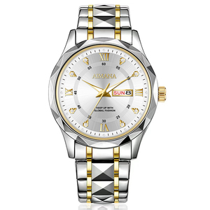 Reloj de pulsera de acero impermeable para hombre, luminoso, con fecha, de cuarzo, el más vendido. - Product Image 2
