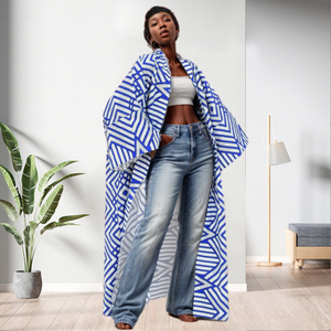 Abrigos Largos Holgados con Estampado Otoñal para Mujer, Tallas Grandes, Última Moda - Product Image 4