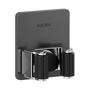 304 pince de vadrouille en acier inoxydable pince de vadrouille sans poinçon de salle de bain <span class=keywords><strong>crochet</strong></span> de balai suspendu support de vadrouille à <span class=keywords><strong>crochet</strong></span> collant fort - Product Image 1