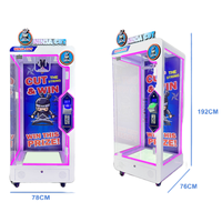 Machine de jeu d'arcade à ciseaux d'intérieur pour parc d'attractions à jetons
