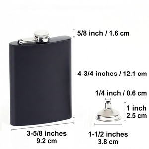 Stainless Steel Flask 8oz Lightweight Portable <b>Drinkware</b> for Liquor - Product Image 4