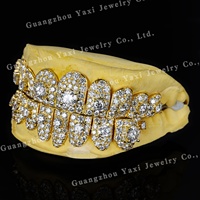 Bijoux de mode plaqués or argent 925, Grillz personnalisés certifiés par un tiers, technologie de micro-insertion, unisexe, lune de miel