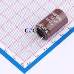 Condensador Electrolítico de Aluminio de Orificio Pasante DHG400M826M250S1AA, Orificio Pasante, D16xL25mm 82uF 20% 400V 1.5A-100kHz - Product Image 1