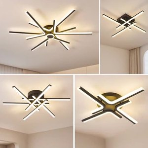 Sang trọng kiểu dáng đẹp dẫn ánh sáng Trần dài-dải thiết kế hiện đại điều khiển từ xa Acrylic Bìa sắt nhà văn phòng phòng khách tiết kiệm năng lượng - Product Image 5