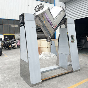 SUS304 Nouveau mélangeur de ruban d'agitateur de tambour de type V en acier inoxydable antidéflagrant pour le mélange de poudre Moteur en acier au carbone chimique alimentaire - Product Image 2