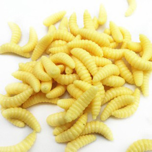 Señuelos de Pesca blandos, cebo de plástico, gusano, pan, 0,3g, 2cm - Product Image 1