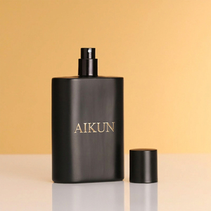 Aikun ชุดสเปรย์กระบอกแก้วสีดำด้านทรงสี่เหลี่ยมผืนผ้ายาว Eau de Parfum สำหรับผู้ชาย - Product Image 4
