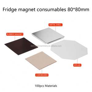ชุดเครื่องทำแม่เหล็กติดตู้เย็นรูปสี่เหลี่ยมผืนผ้าขนาด 80*80 มม. พร้อมเครื่องทำแม่เหล็กติดตู้เย็น เครื่องตัดกระดาษ และวัสดุทำแม่เหล็กติดตู้เย็น - Product Image 5