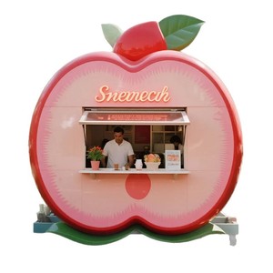 ตู้กาแฟรูปทรงกล้วยธีมอาหารหลากสีแผงขายมือถือ - Product Image 5