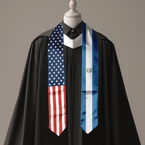 Banda de Graduación de Satén para Adultos, 13*180CM, para Estudios Interamericanos en EE. UU. y Guatemala - Product Image 6