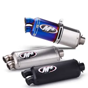 XQEP-92 430MM Motorcycle modified exhaust pipe custom logo universal Motorcycle exhaust pipe With silencer db moto escape pipe