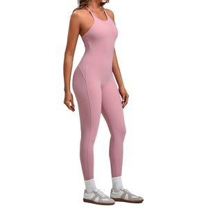 Combinaison de sport pour <span class=keywords><strong>femme</strong></span> Quick-Dr, vêtements de fitness légers en spandex/nylon, sans couture, longueur intégrale, ajustement personnalisé, body de yoga - Product Image 3