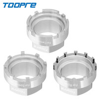 Toopre Durable Haute Résistance 45 #   Outil de démontage de bague de verrouillage à disque pour vélo de montagne multifonction en acier à haute teneur en carbone argenté