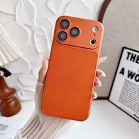 Étui de protection intégrale antichoc en cuir PU de luxe avec protection d'objectif pour iPhone 18 17 16 15 14 13 18 Pro Max