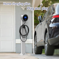 Neuer GoodLink Wandmontierter Schnell-Ladestandfuß 22KW AC EV-Ladegerät Typ 2 Steckdose IP65 32A 380V CE TUV Zertifiziert 5M Kabel Modell S01 Box
