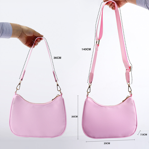Two Adjustable Strap Ladies Girl Sling Messenger Crossbody Nylon All <strong>Over</strong> Print Handbag Theme Park Women <strong>Shoulder</strong> Crescent <strong>Bag</strong> - Product Image 6