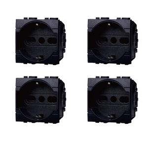 Prises murales Schuko Gloca, lot de 4, 16A 250V, en plastique avec mise à la terre standard, pour la série Living - Product Image 1