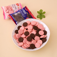 Kue biskuit coklat lucu grosir grosiran Mini renyah pabrik biskuit kakao