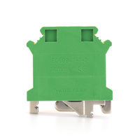 Bloc de bornes de mise à la terre USLKG 16N sur rail DIN, connecteur de terre PE pour fil de 16 mm²