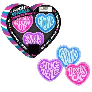 Juguete Antiestrés de Edición Limitada con Forma de Corazón para el Día de San Valentín, Teenie Sparkle Hearts, para Jóvenes - Product Image 1