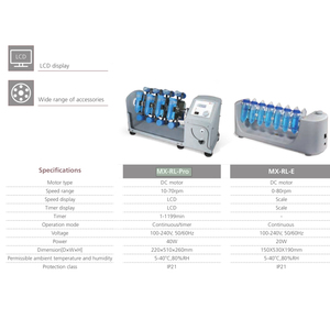 Phòng thí nghiệm mx-rl-pro MX-RL-E phòng thí nghiệm điện LCD kỹ thuật số 1.5ml đến 50ml Micro Ống dọc xoay Mixer rotator - Product Image 6