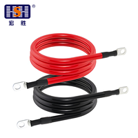 Câbles de batterie basse tension personnalisés 4/6 AWG/Gauge, isolés en XLPO/caoutchouc silicone, câble solaire en cuivre homologué 600V/1000V/1500V