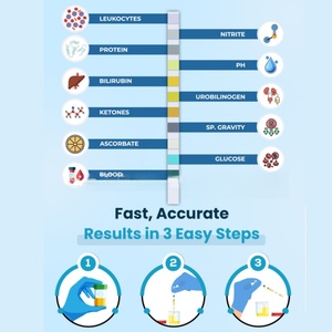 Tests d'Infection <span class=keywords><strong>Urinaire</strong></span> à Domicile MMC, <span class=keywords><strong>10</strong></span> <span class=keywords><strong>Paramètres</strong></span>, Bandelettes de Test d'Urine Manuelles en Plastique, Précision de 99%, Certifié CE, Usage Domestique et Hospitalier - Product Image 6