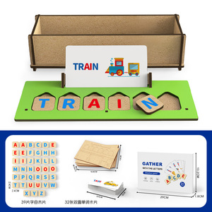 <span class=keywords><strong>Jeu</strong></span> d'orthographe en anglais pour l'éducation précoce des enfants, <span class=keywords><strong>jeu</strong></span> de cartes de mots en espagnol, jouets en bois, <span class=keywords><strong>jeu</strong></span> d'orthographe pour enfants, <span class=keywords><strong>maternelle</strong></span> - Product Image 6