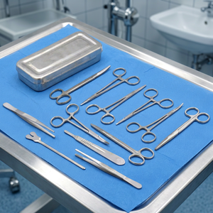 Boîte d'instruments chirurgicaux hospitaliers en acier inoxydable Odontomed 2011, 13 pièces, ensemble de chirurgie mineure, classe I, certifié CE/MFDS - Product Image 3