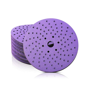 Papier abrasif, disque de ponçage en céramique violette 150 mm 125 mm, disque de ponçage 5 pouces 6 pouces, plateau de ponçage à 49 trous, disque de ponçage pour ponceuse - Product Image 5