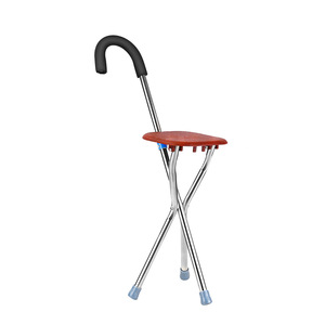 Tabouret en acier inoxydable triangulaire en gros, design pliable antidérapant avec réglage pour les personnes d'âge moyen et les personnes âgées - Product Image 1