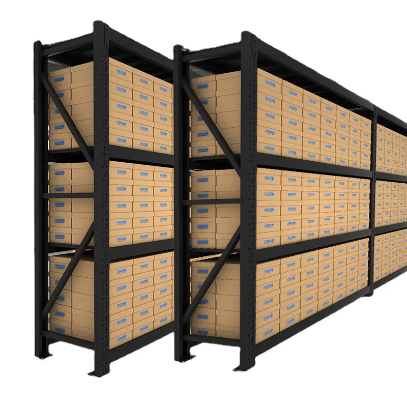Storage Racks Quality Guarantee Open Storage Display Shelves 4 Layer Angle Steel Racks Garage Storage System