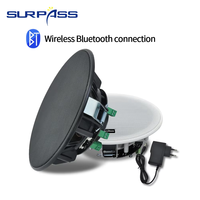 BT62 Sistema de Sonido Estéreo, Altavoz de Techo con Diente Azul Activo, Inalámbrico, 2x10W, Clase D, Juego de Altavoces para Cine en Casa