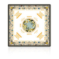 Tapis de Mahjong Américain de Luxe à Motifs Floraux, Marqueurs de Direction Silencieux et Antidérapants pour Jeu Familial – Vente en Gros