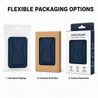 Porte-cartes d'identité et de visite magnétique en cuir PU, durable, avec logo personnalisé, étui tout-en-un pour la réception de bureau